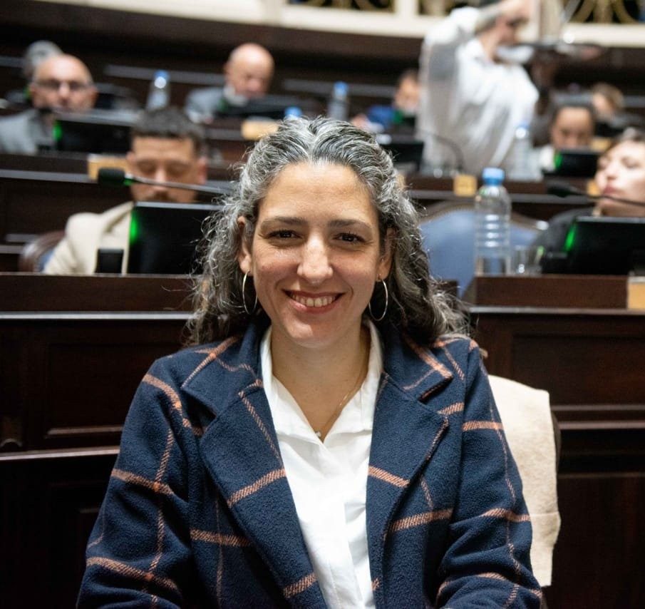 Ana Luz Balor en su banca en la Cámara de Diputados de la Provincia de Buenos Aires